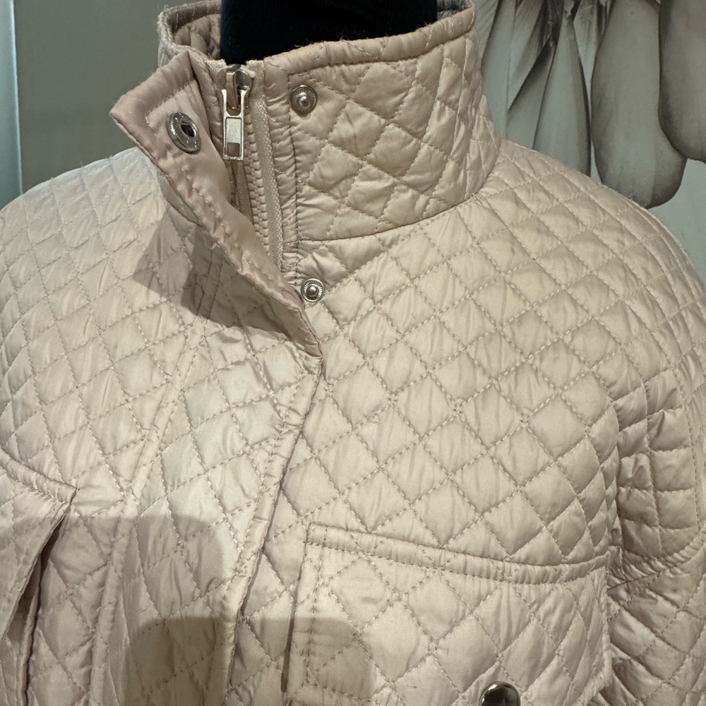Ci Sono Cream Quilted Outerwear Label - Picture 3 of 10
